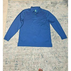 Pro Tour Shirts | Pro Tour Men's Blue Long Sleeve Golf Shirt Size L Airplay | Co